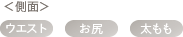 側面 太もも お尻 ウエスト